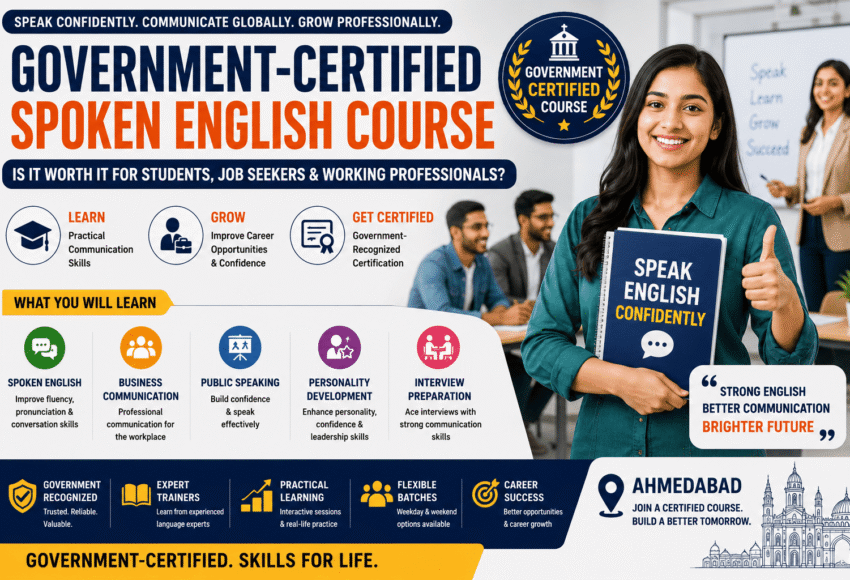 Government-Certified Spoken English Course (2026): Is It Worth It for Students, Job Seekers & Working Professionals?