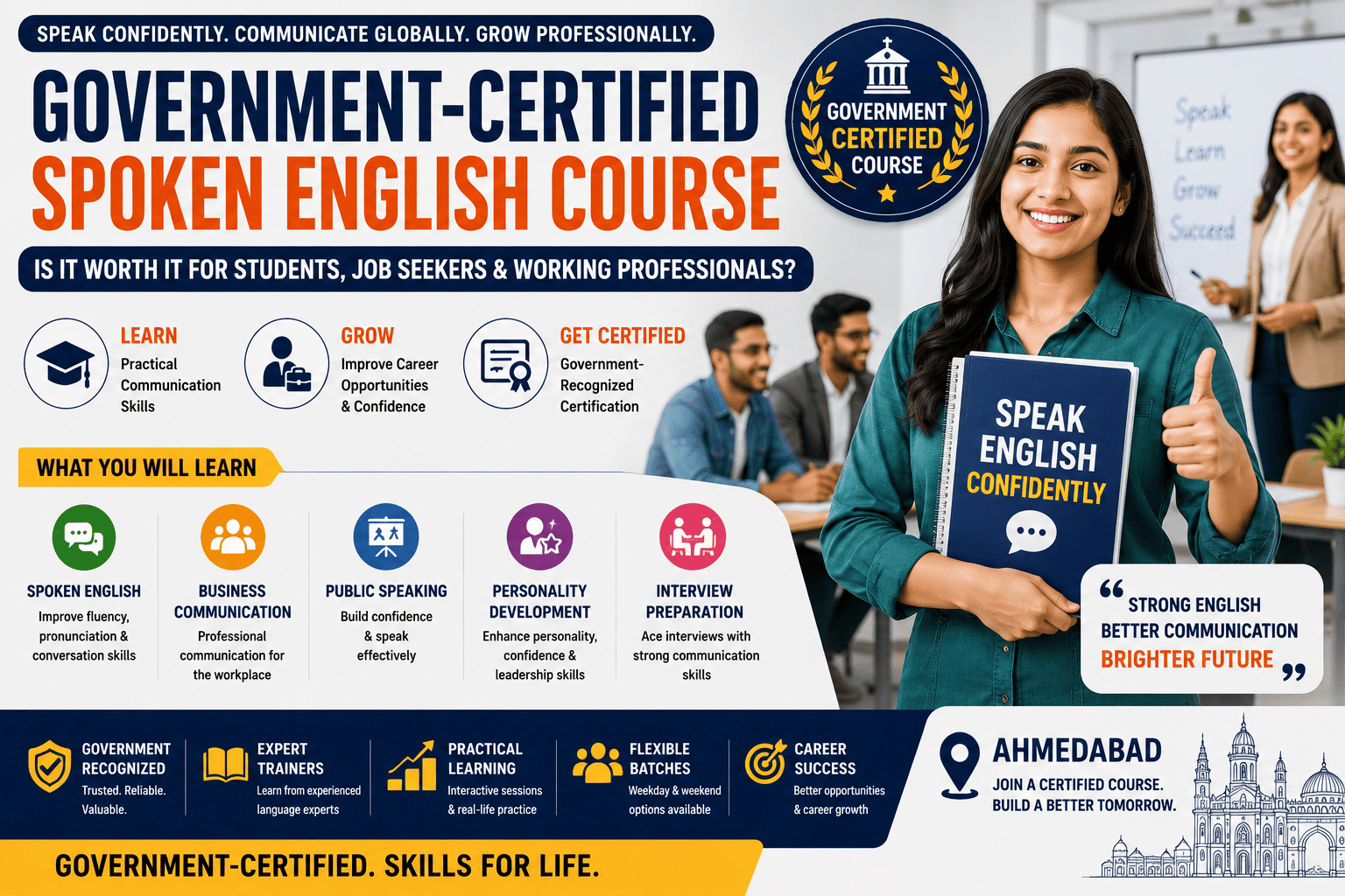 Government-Certified Spoken English Course (2026): Is It Worth It for Students, Job Seekers & Working Professionals?
