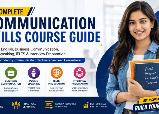 Complete Communication Skills Course Guide: Spoken English, Business Communication, Public Speaking, IELTS & Interview Preparation (2026)