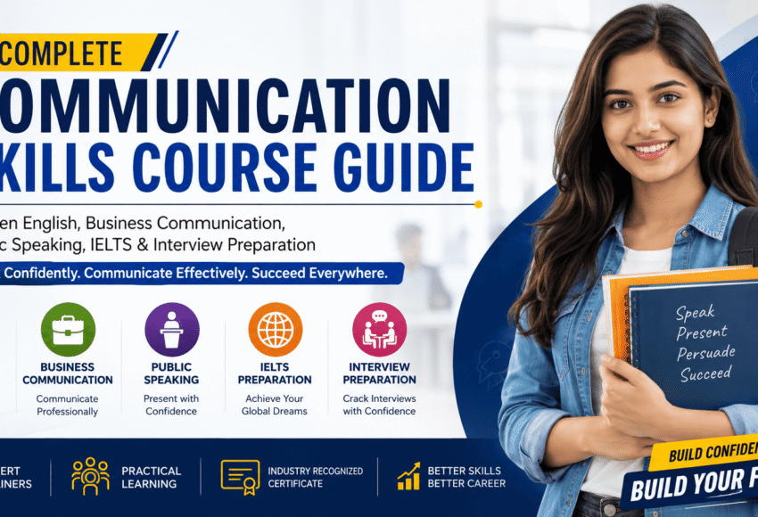 Complete Communication Skills Course Guide: Spoken English, Business Communication, Public Speaking, IELTS & Interview Preparation (2026)