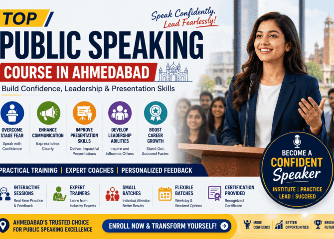 Top Public Speaking Course in Ahmedabad: Build Confidence, Leadership & Presentation Skills (2026 Guide)