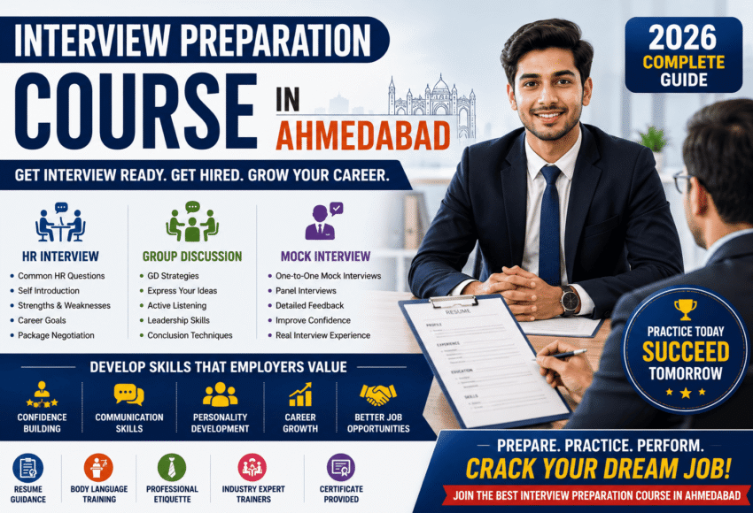 Interview Preparation Course in Ahmedabad: HR Interview, Group Discussion & Mock Interview Guide (2026)