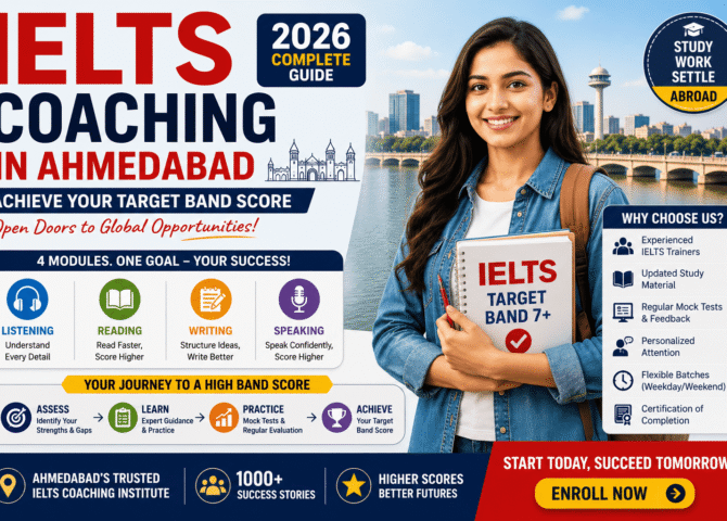 IELTS Coaching in Ahmedabad: Complete Preparation Guide to Achieve Your Target Band Score in 2026