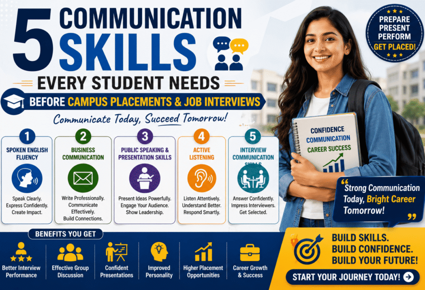 5 Communication Skills Every Student Needs Before Campus Placements and Job Interviews (2026 Guide)