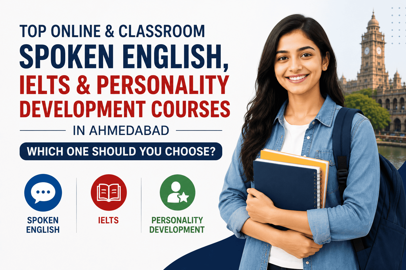 Top Online & Classroom Spoken English, IELTS and Personality Development Courses in Ahmedabad
