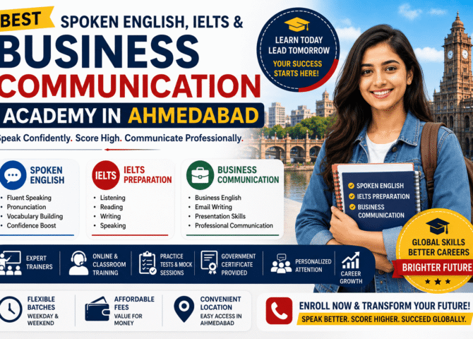 Best Spoken English, IELTS & Business Communication Academy in Ahmedabad