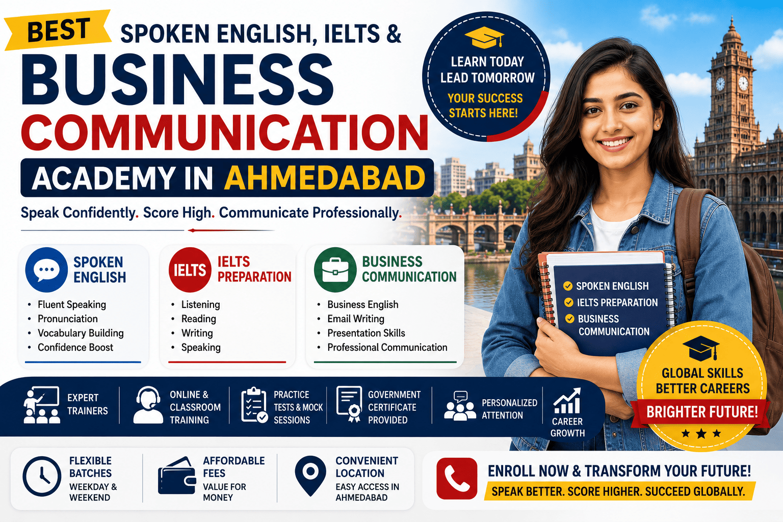 Best Spoken English, IELTS & Business Communication Academy in Ahmedabad