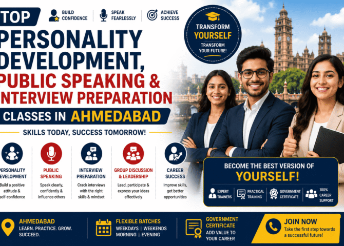 Top Personality Development, Public Speaking & Interview Preparation Classes in Ahmedabad for Career Success