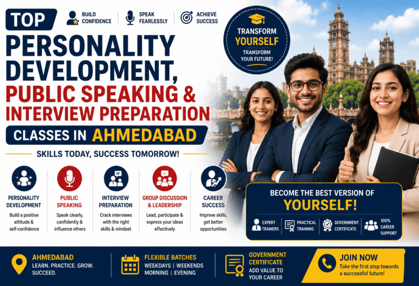 Top Personality Development, Public Speaking & Interview Preparation Classes in Ahmedabad for Career Success
