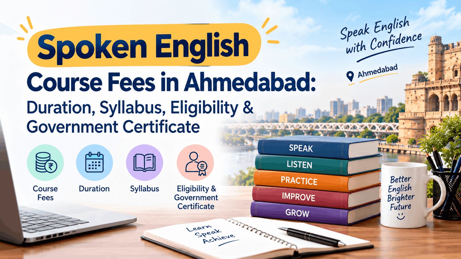 Spoken English Course Fees in Ahmedabad Duration, Syllabus, Eligibility Government Certificate