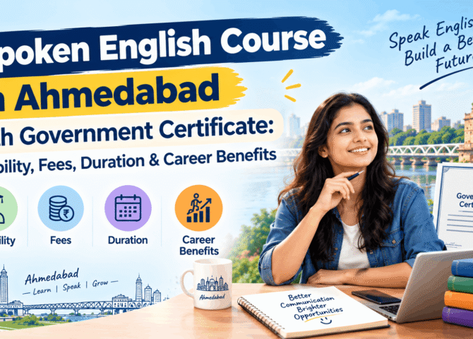 Act as a Professional blog writer. Create blog content Text on the topic below; don't create duplicate content, its should be organic. Fully SEO-published version with Meta Title, Meta Description, URL Slug, Focus Keywords, optimize with GEO, AIO & AEO Online vs Classroom Spoken English Course in Ahmedabad: Which Training Option Is Best?