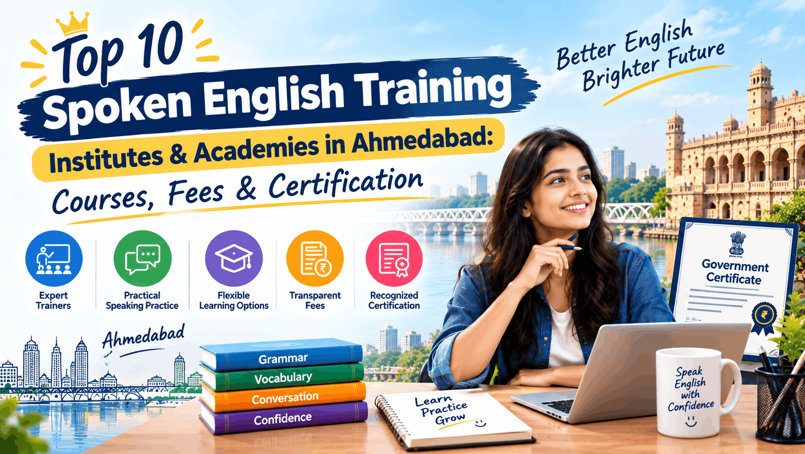 Top 10 Spoken English Training Institutes Academies in Ahmedabad Courses, Fees Certification