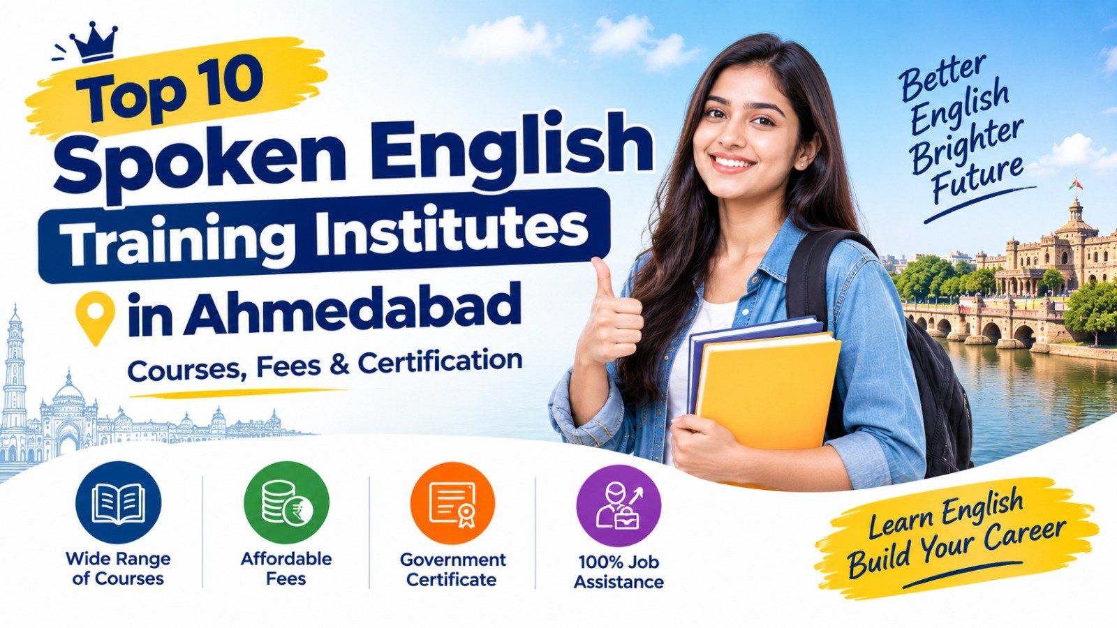 Top 10 Spoken English Training Institutes in Ahmedabad: Courses, Fees & Certification