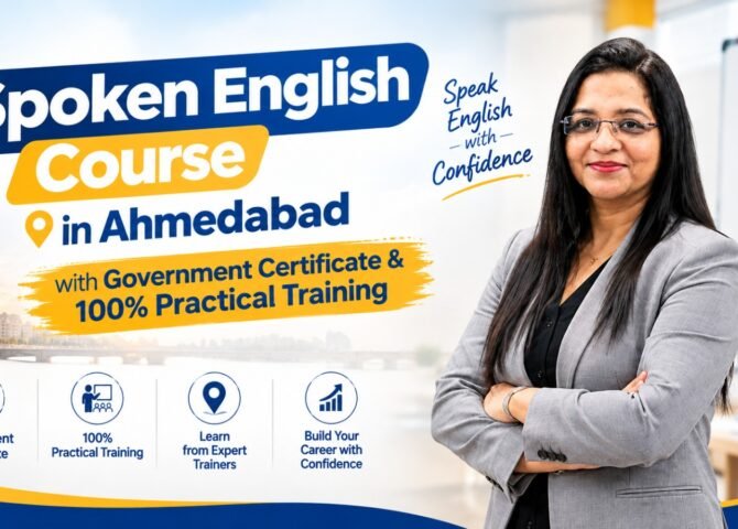 Spoken English Course in Ahmedabad with Government Certificate & 100% Practical Training