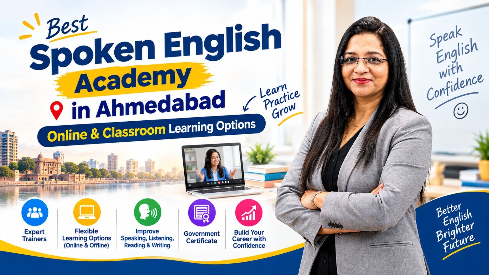 Best Spoken English Academy in Ahmedabad: Online & Classroom Learning Options