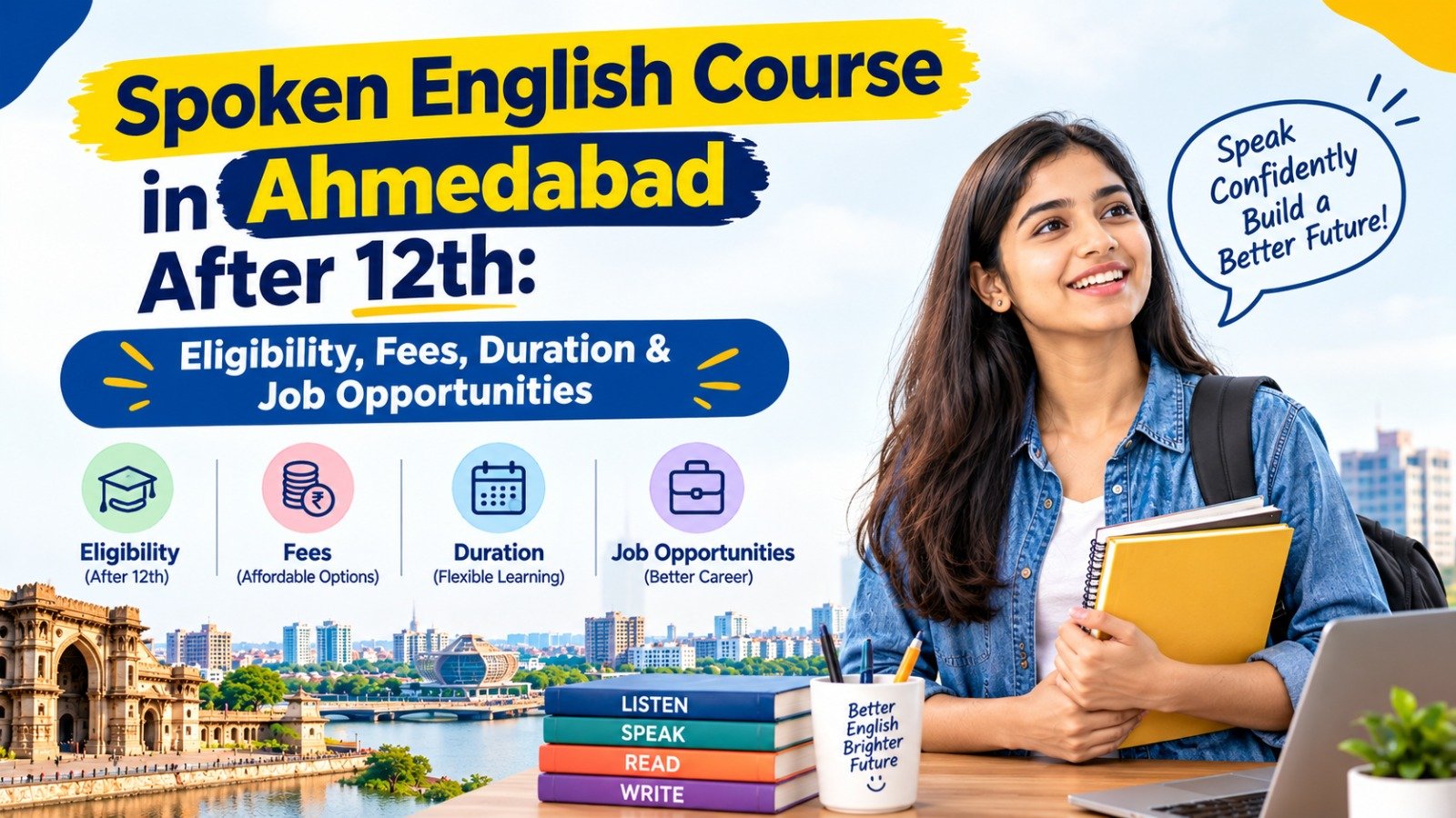 Spoken English Course in Ahmedabad After 12th: Eligibility, Fees, Duration & Job Opportunities